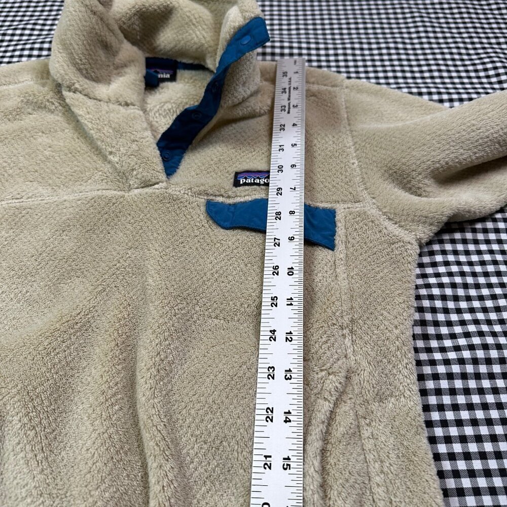 Patagonia Women's Re-Tool Snap-T Pullover Jacket Khaki & Blue X-Small - Gorpcore - Picture 5 of 5